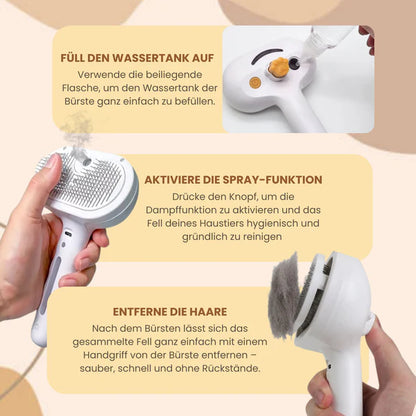 SteamPaw™ - Fellbürste